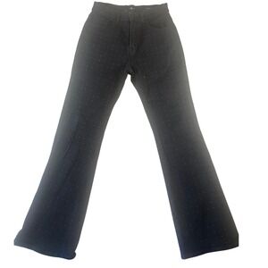 7 For All‎ Mankind Black Flare Jeans Italian Fabric Women's W28 L30.5